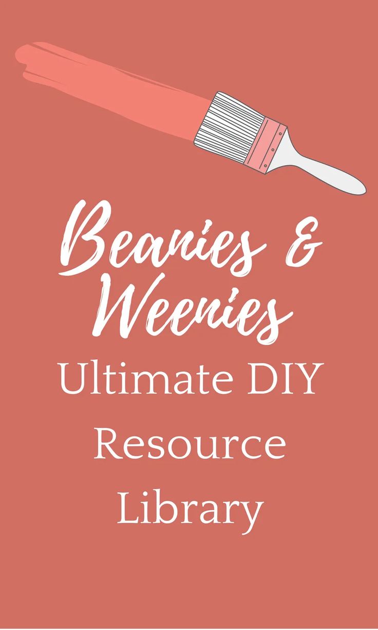 a brush with the words, beauies and weenies ultimate diy resources library