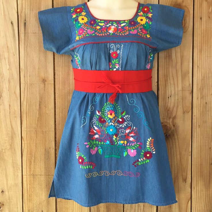 Beautiful Hand Embroidered Mexican Dress Dress Is Above Knees Fabric: Denim Care : Hand Wash Or Dry Cleaning For Best Care - No Washing Machine - No Bleach Size : Medium , Length: 36” Bust : 38” Belt Included New- No Tags- Handmade Embroidered Bohemian Denim Dress, Embroidered Fitted Denim Dress, Embroidered Denim Dress In Blue, Embroidered Blue Denim Dress, Blue Embroidered Denim Dress, Fitted Embroidered Denim Dress, Blue Embroidered Bohemian Denim Dress, Bohemian Embroidered Denim Dress, Blue Bohemian Embroidered Denim Dress