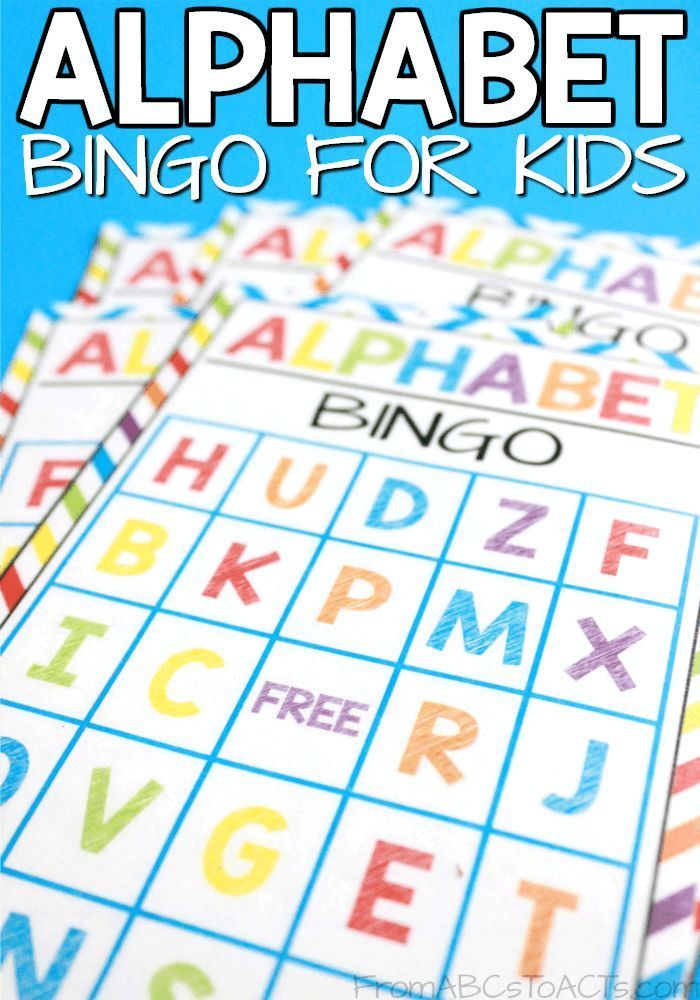 an alphabet game for kids with the words's and numbers on it, in front of