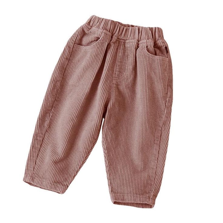 Toddler Kids Boys Girls Solid Corduroy Casual Slacks - PrettyKid Pink Cotton Pants For Fall, Cute Pink Pants With Pockets, Cute Pink Cotton Pants, Pink Corduroy Pants For Fall, Casual Slacks, Toddler Pants, Childrens Clothing Boutique, Korean Boys, Kids Boutique Clothing