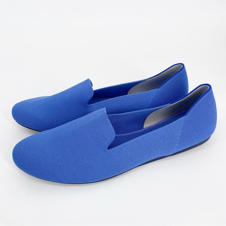 Rothy’s The Loafer In Cornflower Blue, Discontinued Color Multiple Sizes New Without Box Blue Casual Synthetic Loafers, Casual Blue Synthetic Loafers, Comfortable Blue Loafers With Round Toe, Blue Spring Loafers For Work, Spring Blue Loafers For Workwear, Blue Spring Workwear Loafers, Spring Workwear Blue Loafers, Blue Formal Slip-ons For Spring, Formal Blue Slip-ons For Spring