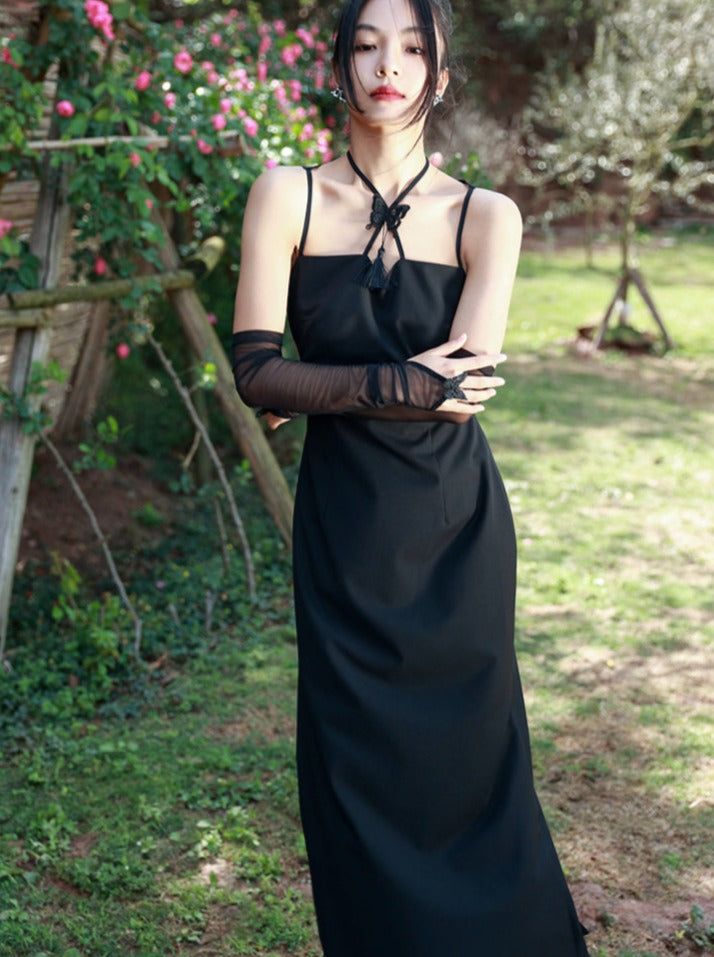 ❤︎dark butterfly dress❤︎ Elegant Vintage Evening Dress For Spring, Fitted Bow Maxi Dress For Party, Gothic Mini Dress For Summer Evening, Gothic Summer Evening Mini Dress, Summer Evening Gothic Mini Dress, Sleeveless Gothic Midi Dress For Party, Elegant Vintage Evening Dress For Summer, Elegant Vintage Summer Evening Dress, Elegant Butterfly-shaped Party Dress