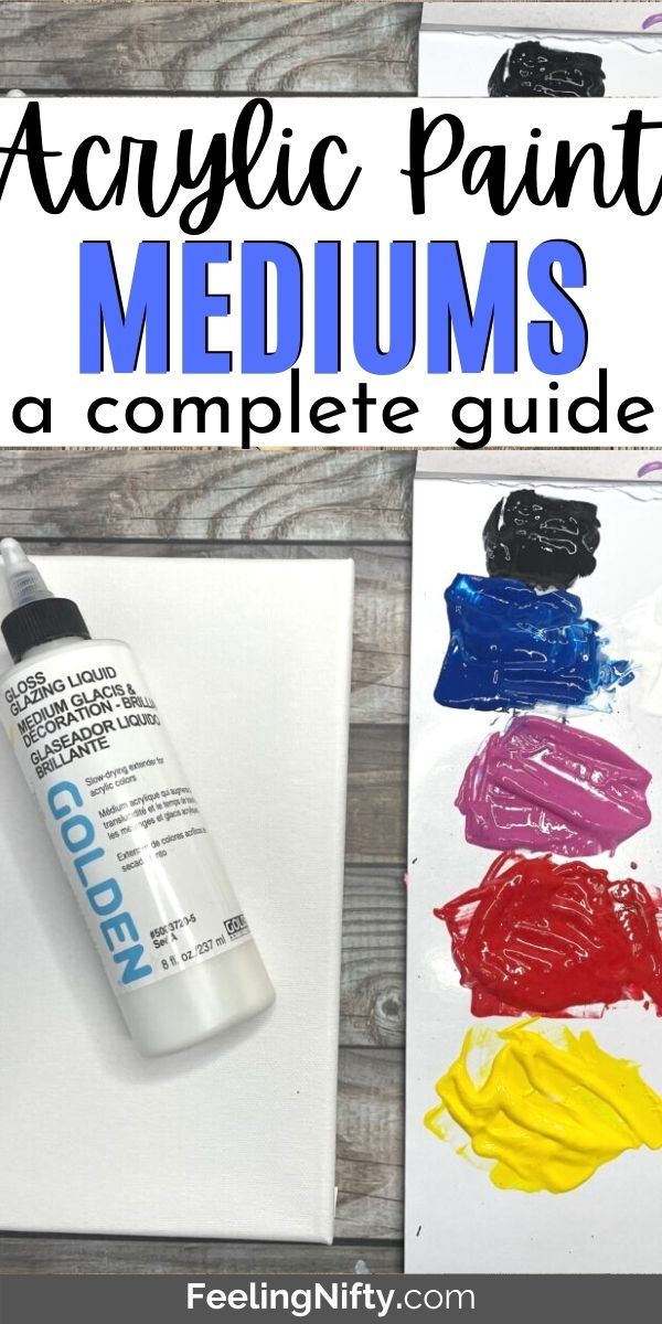 acrylic paint mediums and a complete guide