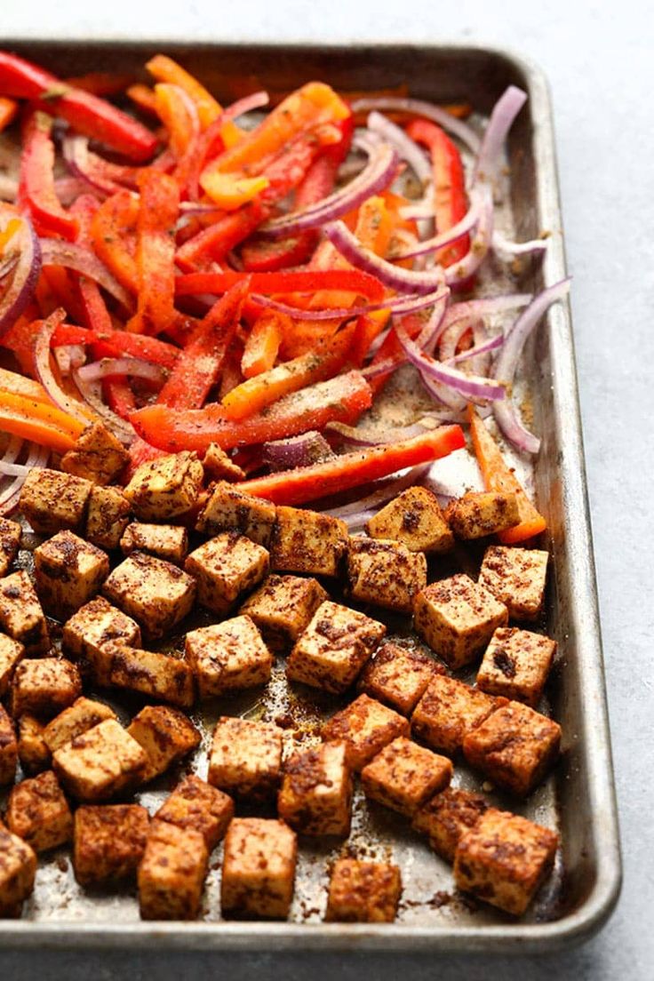 the food is prepared and ready to be cooked in the oven or on the grill