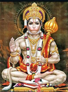 an image of the hindu god sitting in lotus position with his hands up and eyes closed