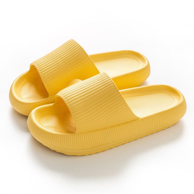 Thick Sole Colorful Slippers - Unisex Sliders Cloud Slippers, Indoor Slides, Slippers Summer, Platform Flats, Comfortable Slippers, Slides Women, Womens Summer Shoes, Platform Slippers, Paros