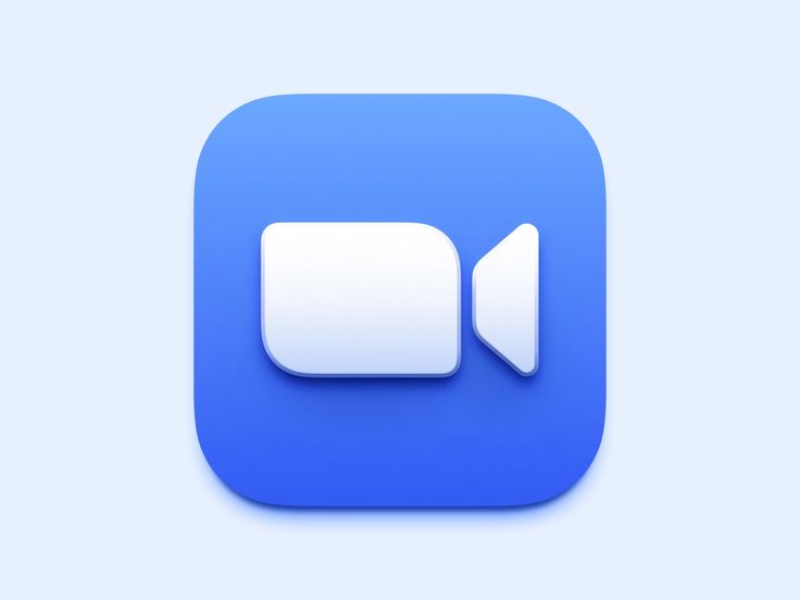 an app icon with two white speech bubbles on the bottom and one blue button below