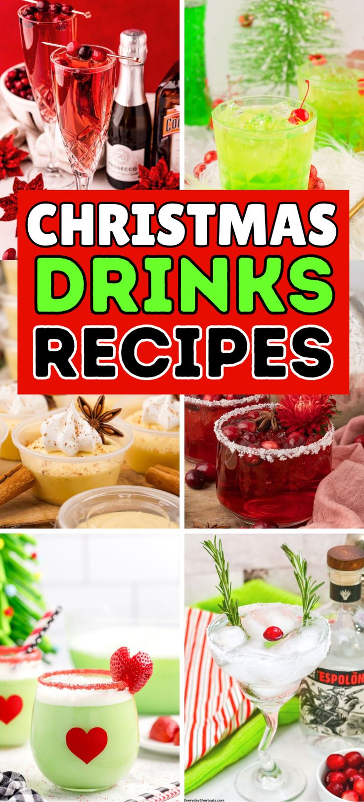 Easy Christmas Cocktails – Get into the festive spirit with these easy Christmas cocktails recipes! From a classic cranberry Christmas margarita to a creamy gingerbread martini, here’s something for every taste. Holiday drinks, holiday cocktail recipes, Christmas cocktails easy, Grinch Punch. Alcoholic Christmas Drinks For A Party, Holiday Specialty Drinks, Reindeer Punch Cocktail, Santa’s Little Ho Ho Drink, Grinch Christmas Drink Holiday Cocktails, Buddy The Elf Cocktail, Christmas Tree Cocktail Holiday Drinks, Cute Holiday Cocktails, Christmas Bar Ideas Holidays