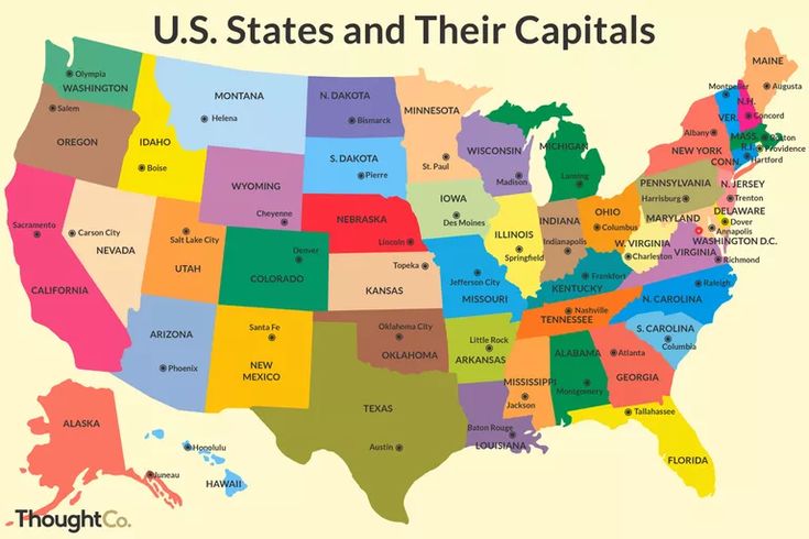 the united states and their capital