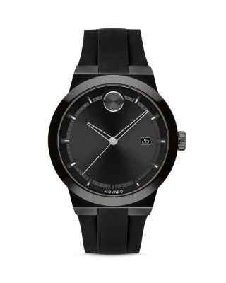 Movado Bold Watch, 42.3mm Black Chronograph Watch With Metal Dial, Modern Black Chronograph Watch With Date Indicator, Matte Black Analog Watch With Round Dial, Movado Bold, Jewelry Accessories, Pick Up, In Store, Buy Online, Free Shipping