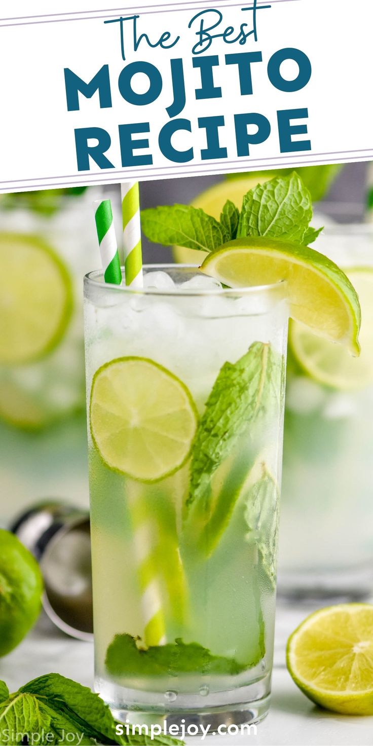 the best mojito recipe with mint and lime