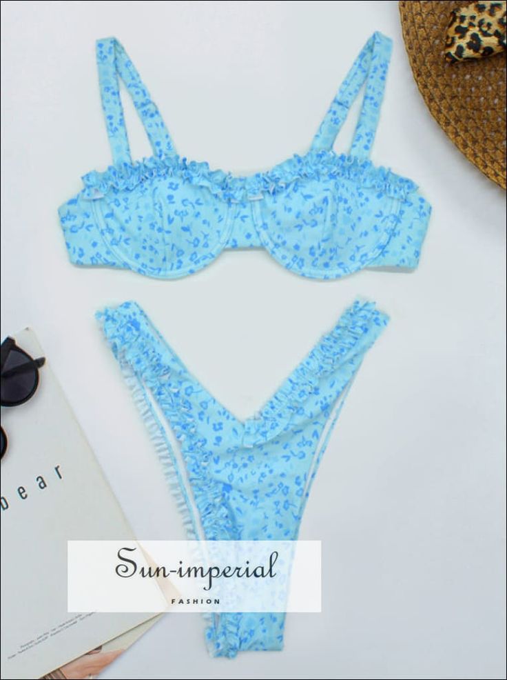 Material:Terylene Pattern Type:Floral,Print Support Type:Underwire Style:Young Style Waist:Low Waist Gender:WOMEN Fit:Fits true to size, take your normal size With Pad:Yes Style:Print Size:S/M/L Type:Two-piece separates Season:Summer Bikini Years:New Beachwear T Trendy Underwire Swimwear For Pool, Fitted Underwire Swimwear For Vacation, Vacation Underwire Fitted Swimwear, Trendy Underwire Swimwear For Summer, Vacation Underwire Swimwear, Beachy Summer Swimwear With Underwire, Boning Swimwear For Beach Vacation, Boning Swimwear For Vacation, Boning Beachwear Swimwear For Vacation