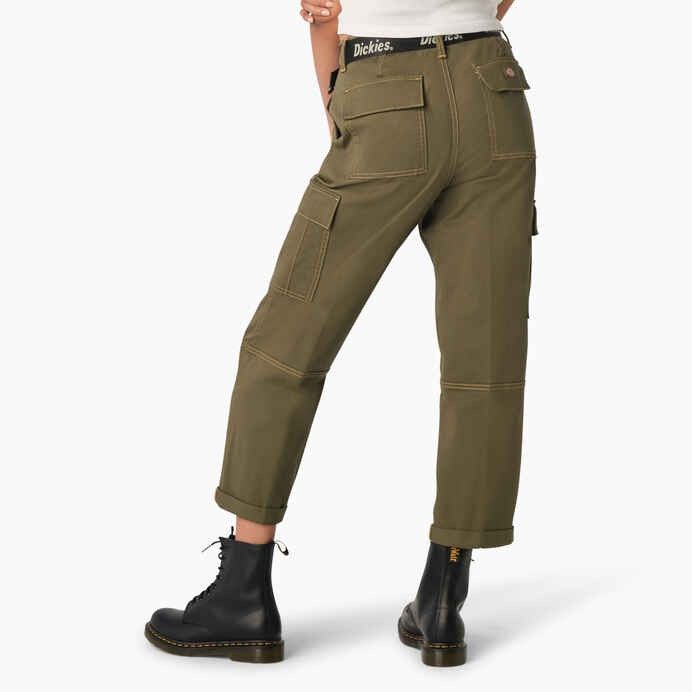 Relaxed Fit Cargo Pants For Work With Belt Loops, Utility Straight Pants For Fall, Relaxed Fit Work Pants With Side Pockets For Fall, Khaki Work Pants With Pockets, Khaki Workwear Bottoms With Pockets, Khaki Work Pants With Pockets For Workwear, Urban Cargo Jeans For Fall Workwear, Fall Straight Leg Pants With Cargo Pockets, Fall Mid-rise Relaxed Fit Cargo Pants