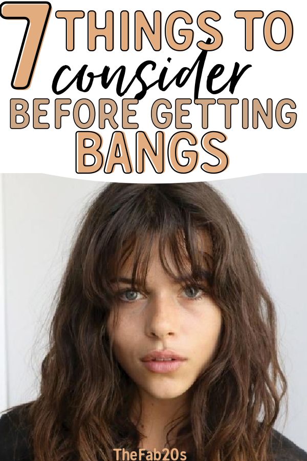 Should I get bangs?! Things to consider before grabbing the scissors and trimming your bangs! Although a new hairstyle can refresh your look, there are some things to keep in mind when you change up your look #bangs #shouldigetbangs #hairstyle #hairstyleideas Oval Face Bangs, Bangs And Glasses, Straight Across Bangs, Bangs Wavy Hair, Wavy Bangs, Cut Bangs, Cute Bangs, Hairstyle Color, Textured Bangs