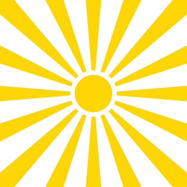 an orange and white sunburst pattern with the center surrounded by smaller yellow rays