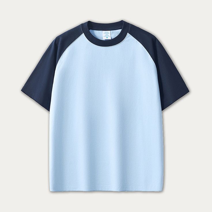 Heavy Cotton Contrast Color Blue Oversized T-Shirt Fabric: 100% Cotton Size: S, M, L, XL, 2XL Multiple Color Selections: Blue, White, Dark Blue  Season: Summer Dance Pants Hip Hop, Dance Pants, Tactical Pants, Solid Color Shirt, Outdoor Jacket, Shirt Fabric, Pullover Shirt, Oversized T Shirt, Multiple Color