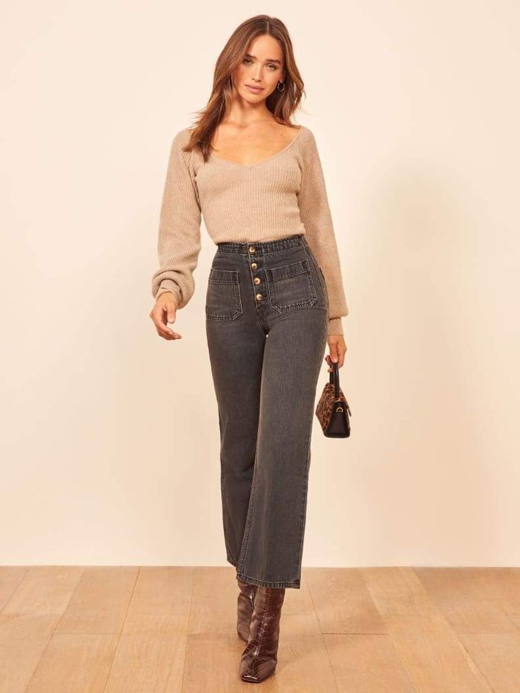 Fashion Trend Forecast, High Waisted Jeans, Looks Style, Fall Winter Outfits, Ethical Fashion, Outfits Casuales, Classy Outfits, Everyday Outfits, Aesthetic Clothes