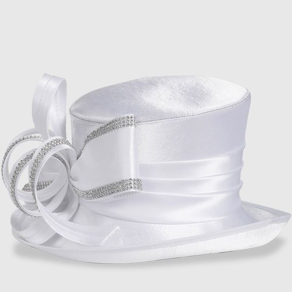 Featuring a striking satin bow and a unique asymmetrical brim, our exquisite church hat is crafted to make a statement during worship. Made from premium satin and adorned with an elegant rhinestone chain accent, it adds sophistication to your attire. Asymmetric Brim. One size fits most. Adjustable the size by innner Velcro. Handmade. Ship it in heavy box. Church Dresses For Women, Women Church, Church Hat, Church Dress, Rhinestone Chain, Church Dresses, Church Hats, Dress Hats, Satin Bow