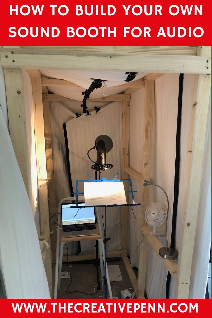 an audio studio with sound equipment in it and the words how to build your own sound booth for audio