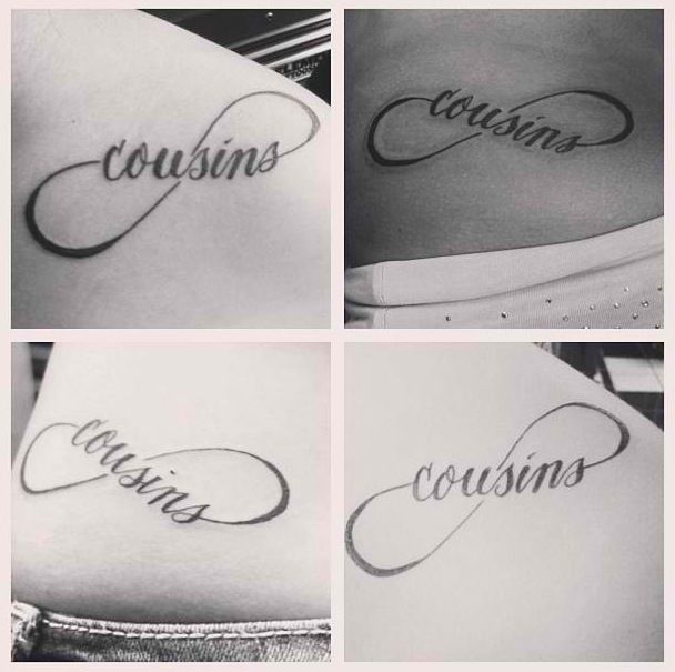 four different pictures of the same person's stomach with cursive writing on them