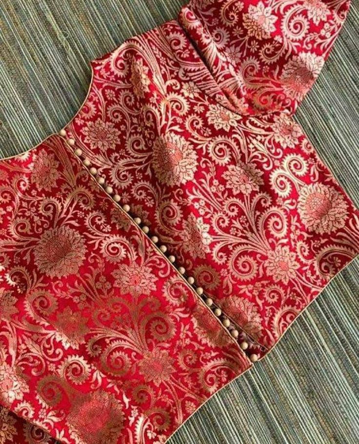 Red Boat Neck Brocade Banarsi Blouse Indian Blouse Designer | Etsy Brocade Blouse Designs, Blouse Sari, Blouse Lehenga, Boat Neck Blouse Design, Sari Design, Saree Blouse Neck Designs, New Saree Blouse Designs, Brocade Blouse, Saree Lehenga