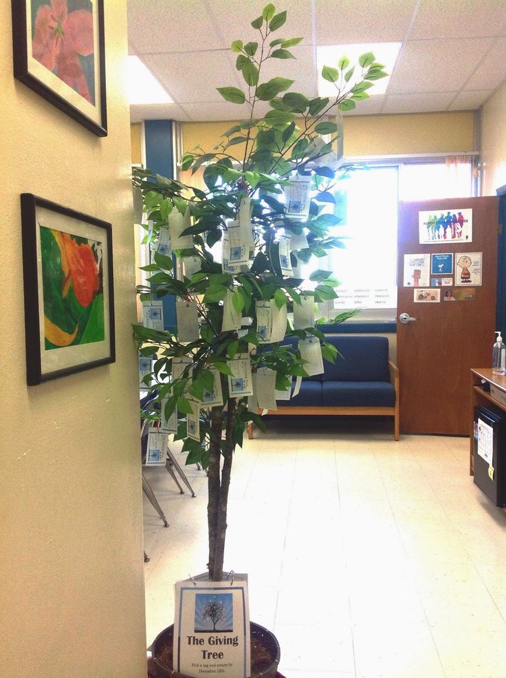 a potted plant sitting on top of a table in front of a tv set