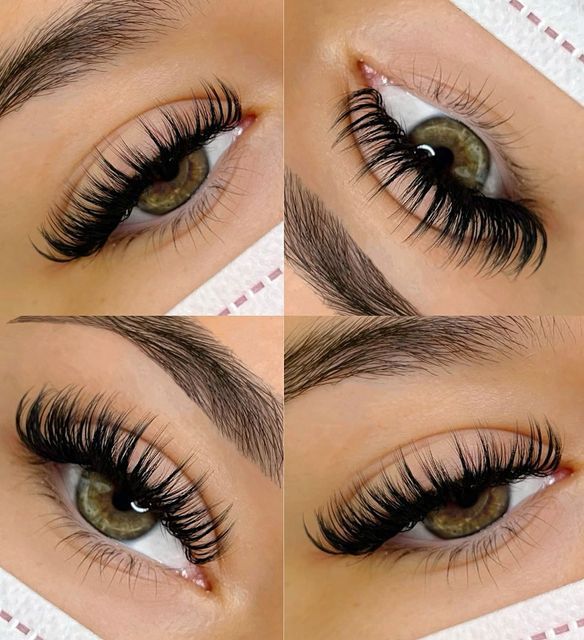 Volume Lash Extensions Wet Look, Wet Set Extensions, Flared Eyelash Extensions, Feather Lash Extensions, Eyelash Extensions Wetlook, Wispy Full Lash Extensions, Long Wispy Cat Eye Lash Extensions, Whispy Lashes Extensions Map Hybrid, Cashmere Lash Extensions