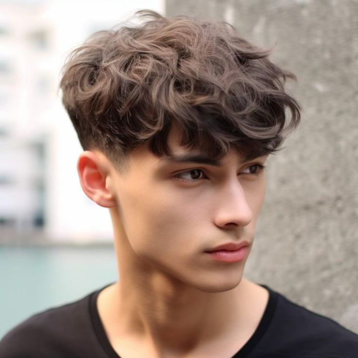 Male Curly Hairstyles Short, Wavy Male Hairstyles, One Side Haircut Men, Taper Fade Haircut Wavy Hair, Hairstyles For Men 2024, 2024 Hairstyles Men, Hairstyles For Wavy Hair Men, Wavy Hair Men Short, Male Haircuts Short