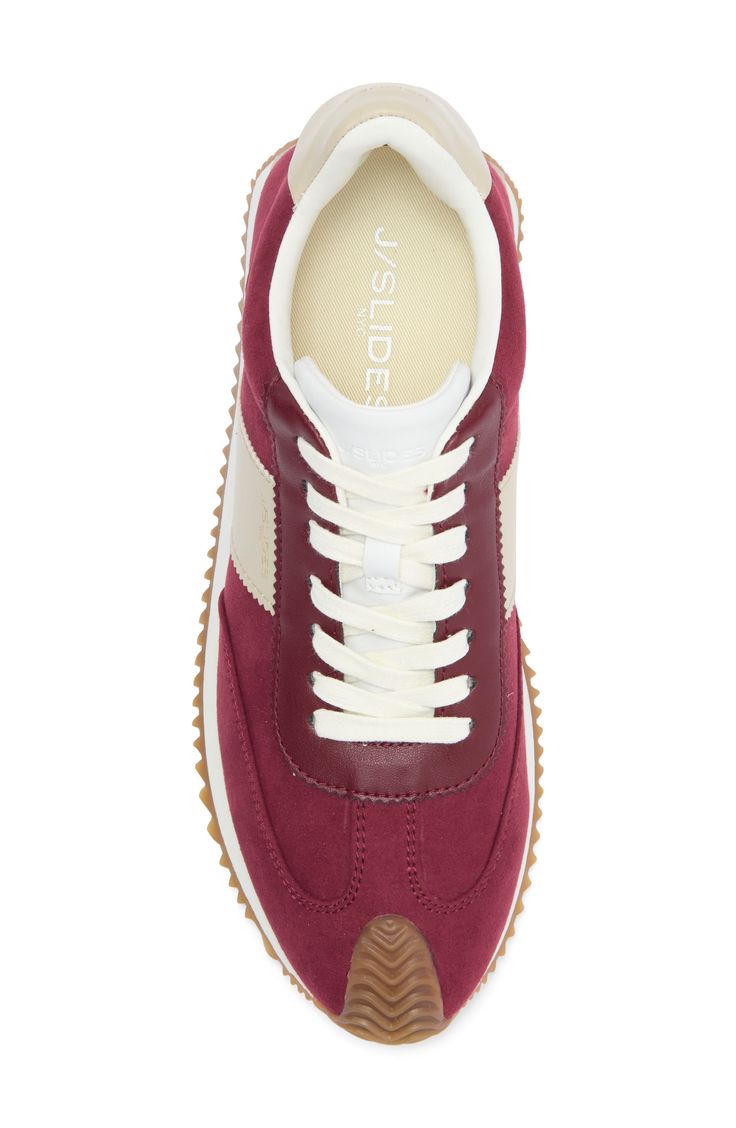 A grippy sole brings sporty appeal to a contemporary sneaker fashioned with contrasting textured panels. Synthetic and textile upper/textile lining/synthetic sole Imported Sporty Burgundy Sneakers With Rubber Sole, Sporty Burgundy High-top Sneakers, Sporty Burgundy Low-top Sneakers, Burgundy Sporty Sneakers For Sports, Sporty Burgundy Sneakers For Sports, Sporty Burgundy Sneakers, Burgundy Low-top Sneakers For Sports, Burgundy Low-top Sports Sneakers, Burgundy Leather Sneakers For Sports