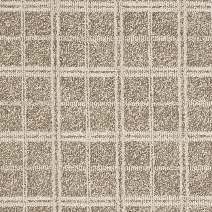 a brown and white checkered carpet with small squares on the bottom half of it