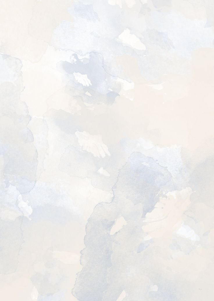 a white and blue wallpaper with clouds in the sky on it's side