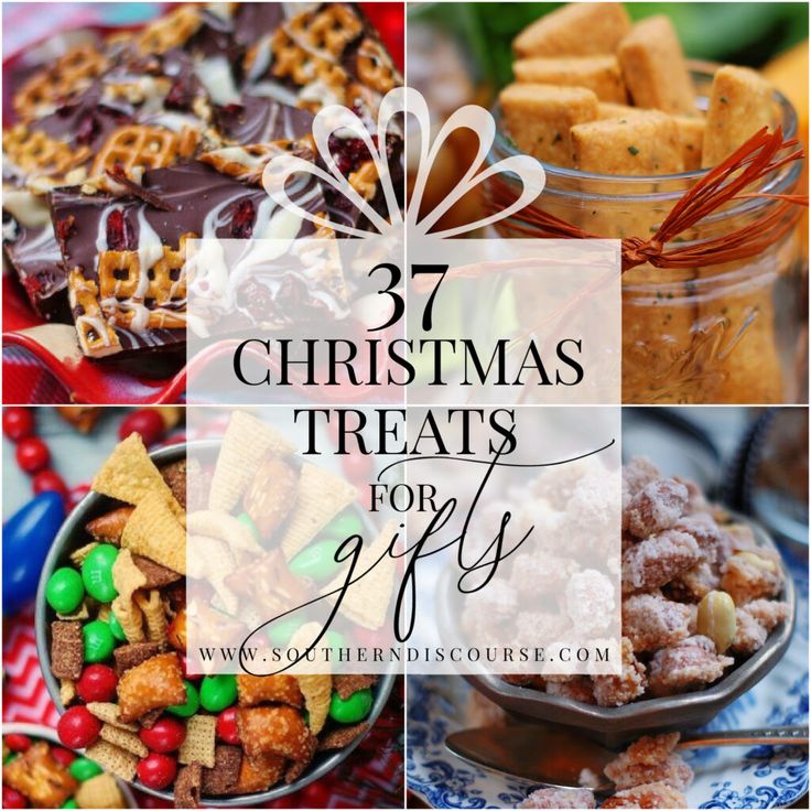 christmas treats for gifts with text overlay