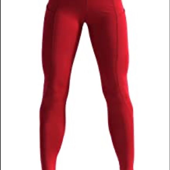 Sports Wear Leggings Women Like New Size: S Polyester 85% Spandex 15% Red Elastane Activewear For Gym, Red Elastane Activewear For Sports, Red Athleisure Tights For Training, Red Elastane Sports Tights, Sporty Red Leggings For Pilates, Red Elastane Yoga Tights, Sporty Red Elastane Tights, Red Elastane Tights For Yoga, Red Yoga Tights