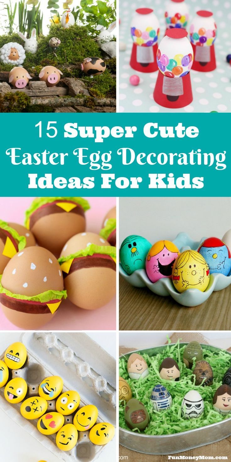 easter egg decorating ideas for kids that are super cute and easy to do with the kids