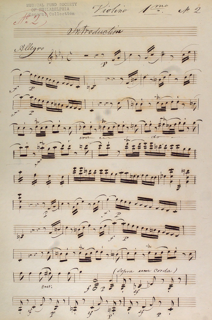 an old sheet with music notes on it