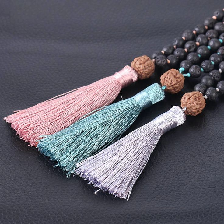 Lava Rock Mala with Rudraksha - 6 mm beads – Turix Holistic Mala With 108 Beads For Meditation, Hand-strung Spiritual Mala For Meditation, Bohemian Mala With 8mm Beads For Healing, Multicolor 108 Beads Mala For Meditation, Bohemian Mala With 108 Beads For Meditation, Spiritual 8mm Beads Mala As Gift, Spiritual Hand-strung Mala For Meditation, Multicolor Mala With 108 Beads For Meditation, Adjustable Holistic Crystal Necklace For Meditation