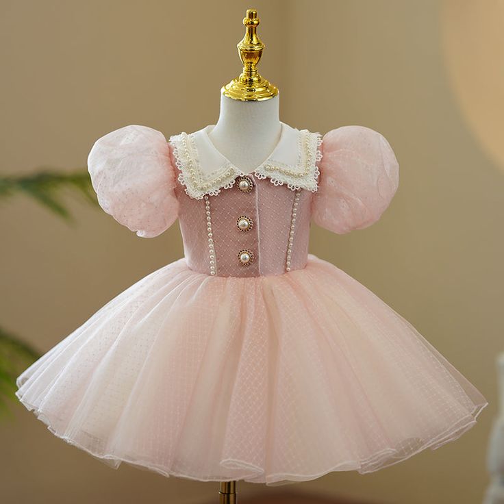 Cute Puff Sleeve Wedding Dresses, Sweet Tulle Princess Dress For Dress-up, Sweet Tutu Dress For Dress-up, Fitted Long-sleeved Princess Dress For Birthday, Fitted Long Sleeve Princess Dress For Birthday, Fitted Long Sleeve Princess Dress For Birthdays, Sweet Princess Dress For Baptism, Fitted Sweet Princess Dress For Baptism, Sweet Short Sleeve Princess Dress For Party