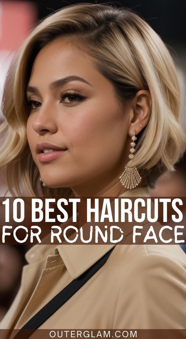 Whether you have a perfectly round face or just looking for a flattering haircut, choosing the right hairstyle is essential. If you want to enhance your features and find the perfect haircut to complement your round face shape, this article is for you. Explore our top 10 haircut recommendations and discover the best styles to accentuate your natural beauty. Short Haircuts With Round Faces, Haircut For Thick Hair And Round Face, Medium Length Hairstyle For Round Face, Haircut You Dont Have To Style, Fine Hair Hairstyles For Round Faces, Best Haircut For Full Round Face, Medium Hair Cuts Round Faces, Best Round Face Haircut, Haircut For Thinning Hair Round Face