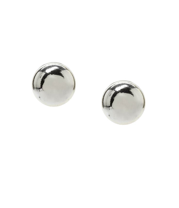 From Lauren Ralph Lauren&#x2C; these silver stud earrings feature:  nickel-free silvertone plated metal surgical steel post closure approx. 0.32" diameter Imported. Simple Silver Earrings, Vintage Diamond Jewelry, Geek Jewelry, White Studs, Steel Post, Jewelry Rings Diamond, Uncut Diamond, Silver Stud Earrings, Accessories Jewelry Earrings