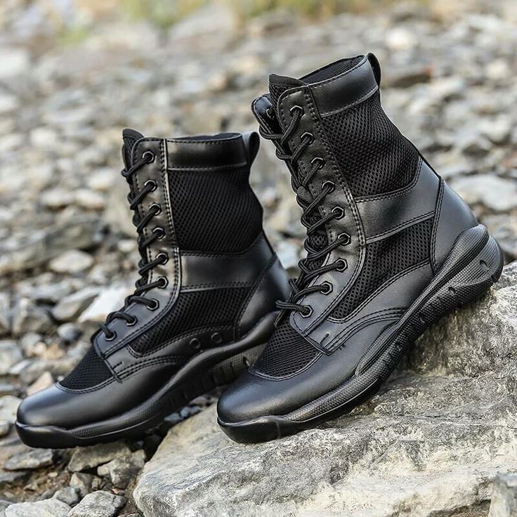 Leather Combat Waterproof Boots For Adventure, Durable Combat Waterproof Boots For Hiking, Tactical Shock Resistant Boots For Outdoor Work, Wear-resistant Combat Waterproof Hiking Boots, Leather Waterproof Hiking Boots Wear-resistant, Waterproof Techwear Boots For Outdoor Work, Durable Tactical Combat Boots For Hiking, Durable Combat Hiking Boots, Tactical Durable Combat Boots For Hiking