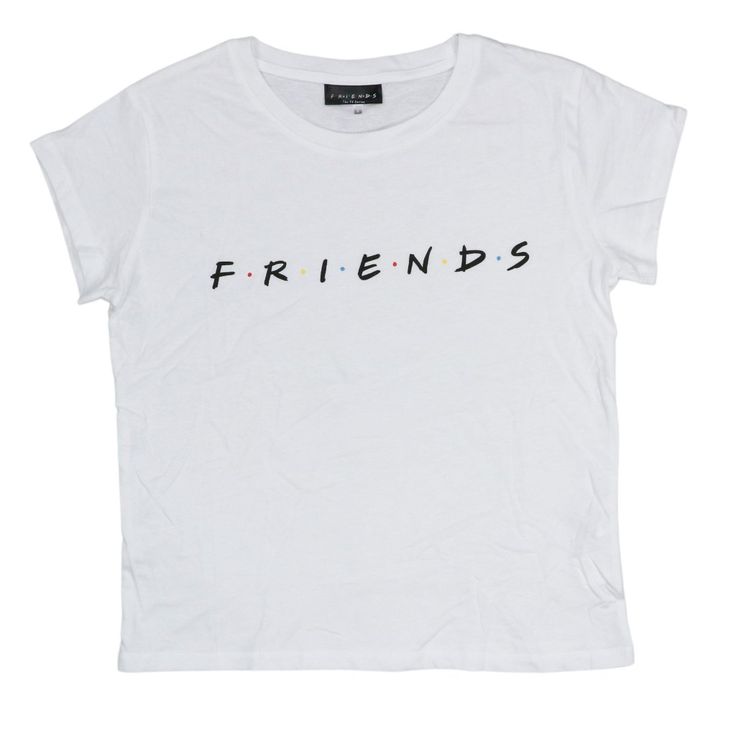 Cotton-On Women's Friends Themed Graphic T-Shirt Size: S Color: White With Black Lettering Material: 100% Cotton Msrp: $20.00 Crew Neck With Short Sleeves Friends Themed Graphic Print Front Great For Lounging & Casual Wear Designer Brand Name Fashion For Women Brand New With Tags Office Use A250 Simple Summer T-shirt With Letter Print, Trendy Everyday T-shirt With Logo Print, Basic Tops With Letter Print, Basic Relaxed Fit Top With Letter Print, Basic Relaxed Fit Letter Print Top, Basic Relaxed Fit Tops With Text Print, Basic Tops With Text Print And Relaxed Fit, Trendy White Print Relaxed Fit Tops, Trendy Relaxed Fit White Print Top