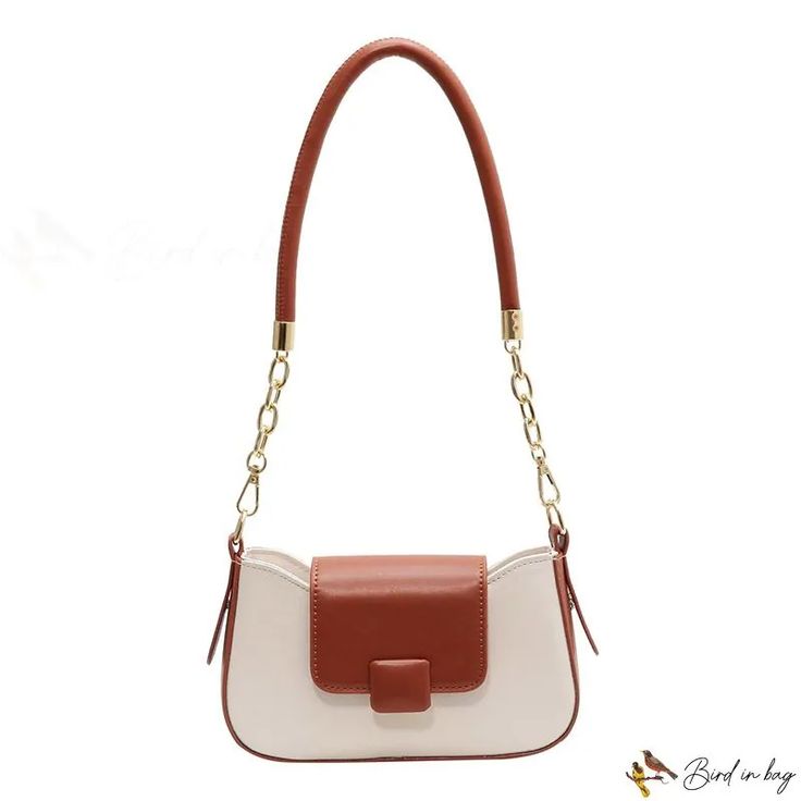 Bird in Bag - New casual crossbody bag simple fashion handheld shoulder bag bag simple casual bag Trendy Brown Baguette Bag With Single Shoulder Strap, Trendy Brown Flap Bag For Everyday Use, Trendy Leather Shoulder Bag With Single Handle, Trendy Brown Hobo Bag With Mobile Phone Bag, Brown Box Bag With Single Shoulder Strap For Everyday, Trendy Brown Bag With Single Shoulder Strap, Trendy Brown Box Bag For Errands, Trendy Brown Baguette Bag For Daily Use, Trendy Brown Baguette Bag For Errands