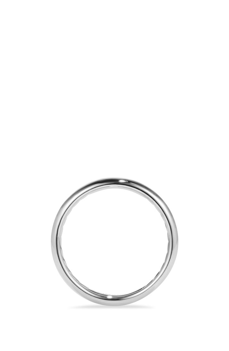 Ring, 6mm width. Cable interior. 18-karat white gold. Imported. Platinum Ring, David Yurman, Band Ring, Band Rings, Silver Bracelet, Platinum, Size 12, Cable, White Gold