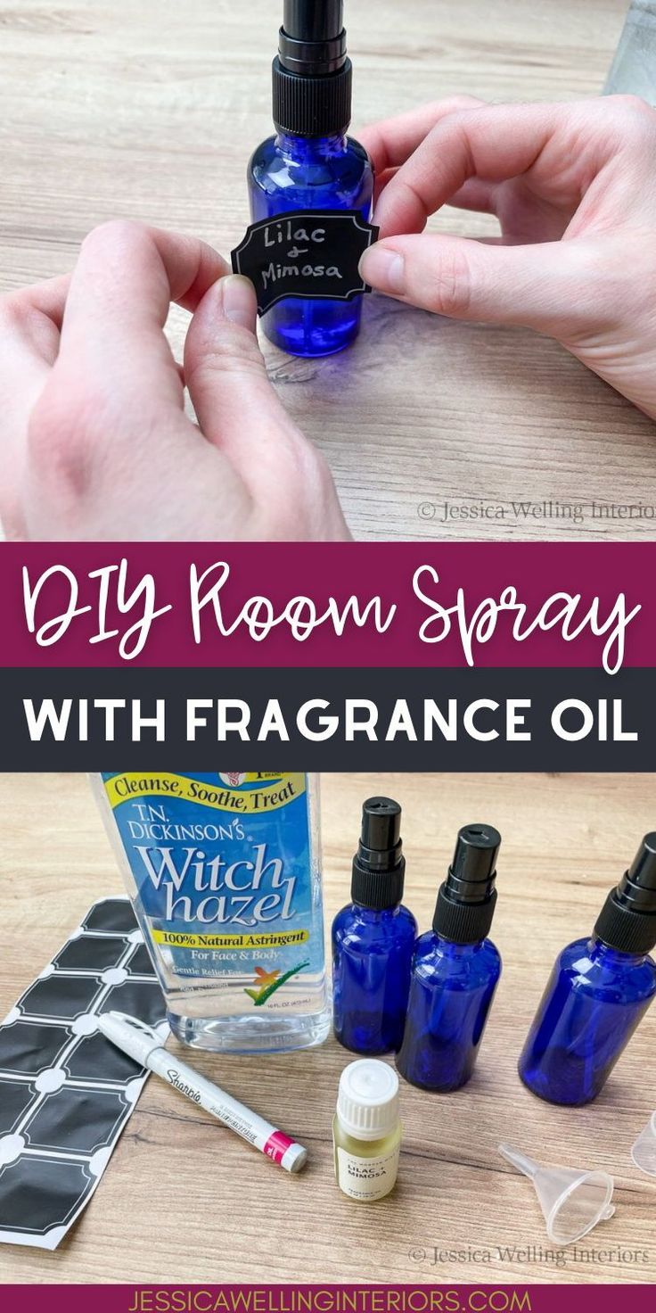 DIY room spray. This all natural DIY room spray recipe will make your home smell amazing, and it’s about as easy as it gets, with just three ingredients! Make Your Own Room Spray, How To Make A Room Spray, Diy Linen Spray With Fragrance Oil, Witch Hazel Room Spray, Room Spray With Fragrance Oil Recipe, Room Spray With Witch Hazel, Home Fresheners Diy Air Freshener, How To Make Room Spray Essential Oils, Diy Room Spray Recipes