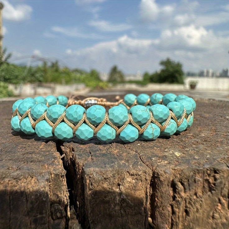 Elevate your style with our stunning bead bracelet, handcrafted with precision and attention to detail, this bracelet is the perfect accessory for any occasion. Whether you're heading to a festival or simply want to add a touch of flair to your everyday look, this bracelet is sure to turn heads. Made from high-quality materials, our [bead bracelet] is durable and built to last. Each bead is carefully selected for its unique color and texture, resulting in a one-of-a-kind piece that you'll love to wear. The stretchy design ensures a comfortable fit for all wrist sizes, while the sleek finish adds a touch of sophistication to any outfit. Key Features: 🌟 Add a touch of bohemian charm to your look with our bead bracelet. Its vibrant colors and intricate design make it the perfect accessory fo Festival Gemstone Beads Wrap Bracelet, Festival Wrap Bracelet With Round Gemstone Beads, Adjustable Faceted Beads Jewelry For Festivals, Adjustable Jubilee Bracelet For Festivals, Adjustable Bohemian Jubilee Bracelet, Adjustable Festival Bracelets With Faceted Beads, Adjustable Bracelets With Faceted Beads For Festivals, Adjustable Faceted Beads Bracelet For Meditation, Adjustable Spiritual Friendship Bracelets With Faceted Beads