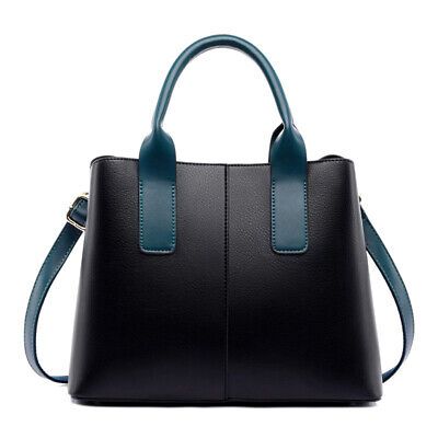 Women's Large Travel Shopping Bag Purse Handbag Ladies Tote Shoulder leather | eBay Leather Handheld Office Bag, Handheld Leather Office Bag, Soft Leather Handheld Office Bag, Blue Leather Box Bag For Errands, Office Handheld Bag With Soft Leather, Large Capacity Leather Crossbody Bag, Large Capacity Leather Satchel Bag, Faux Leather Top Handle Bag For Daily Use, Faux Leather Top Handle Bag For Everyday Use