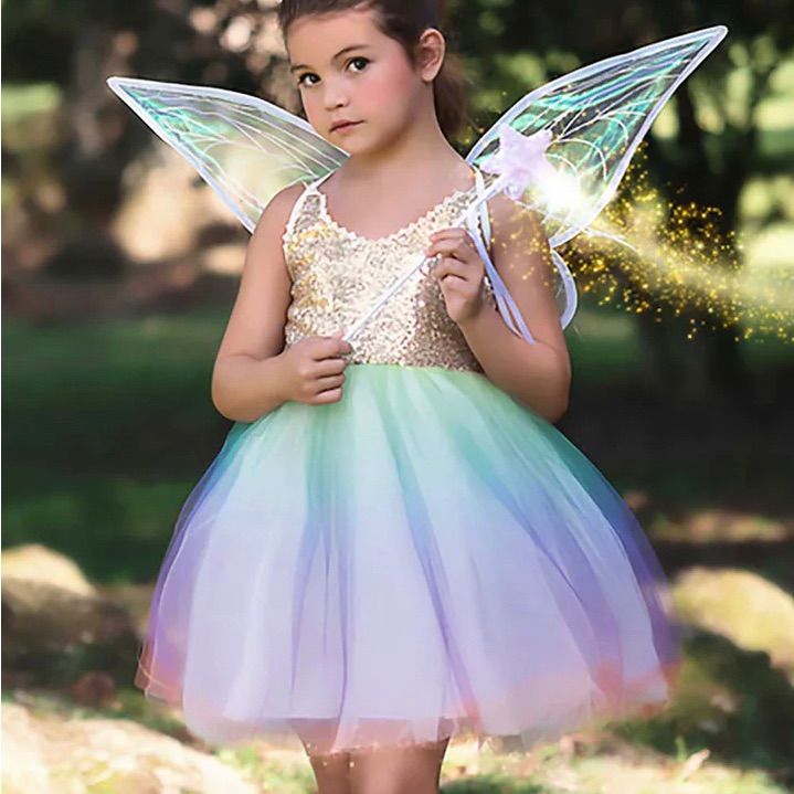 Beautifully Made Trish Scully Fairy Dress. Cotton Lined (No Itch) Sequined Top With Multilayered Tulle Skirt. Fairy Dress Costume, Fairy Costume For Girl, Trish Scully, Lace Frocks, Fairy Princess Costume, Kiss Costume, Girls Fall Dresses, Fairy Halloween Costumes, Toddler Dresses