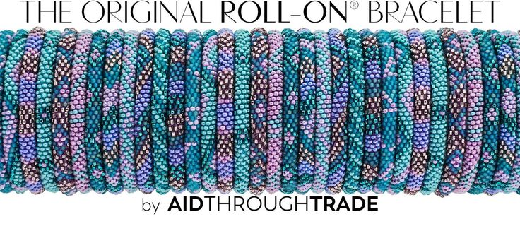 Aid Through Trade - The Original Roll-On® Bracelet - Nepal Bracelets Nepal Bracelets, Glass Beads Jewelry, Women Artisans, Roll On, Fair Trade, Arm Band, Nepal, Embroidered Friendship Bracelet, The Original