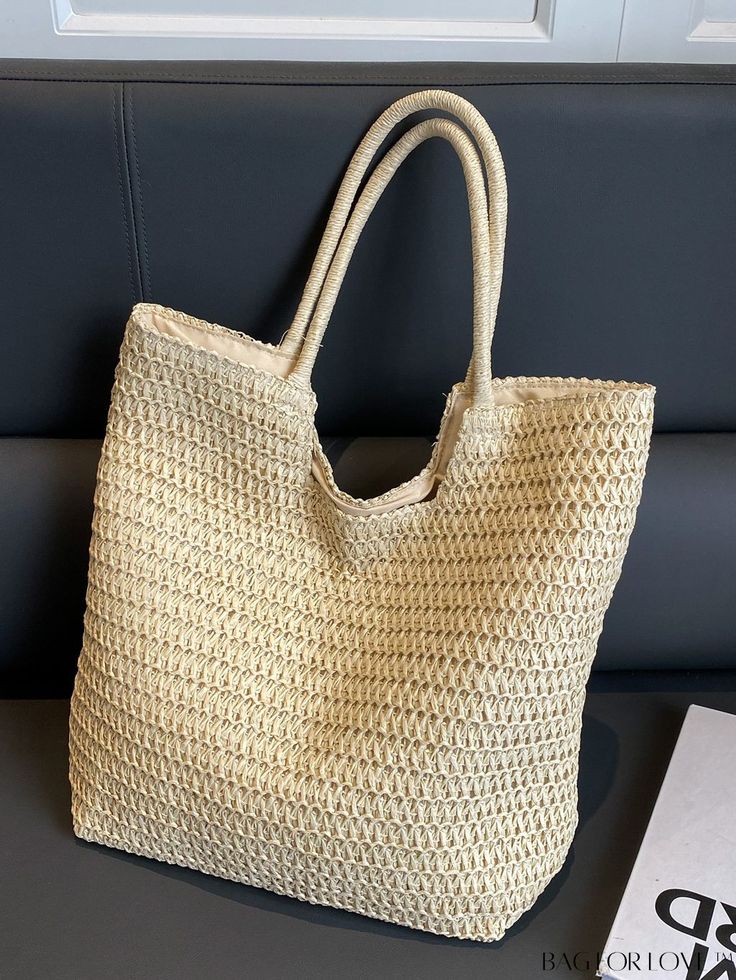 BagForLove - Spacious Double Handle Straw Beach Bag for Stylish Vacation Product Description Color White Style Elegant Pattern Type Plain Bag Size Oversized Material PP Size Chart INCH CM Bag Length Bag Width Bag Height Handle Height 16.1 inch 4.7 inch 15.4 inch 9.4 inch Bag Length Bag Width Bag Height Handle Height 41 cm 12 cm 39 cm 24 cm Details Pictures Similar Products h2 { text-align: center; } /* æ¢è¡ */ li{ white-space: normal; word-break: break-all; word-wrap: break-word; } .red-box { Beach Season Shopping Hobo Shoulder Bag, Vacation Straw Bag With Braided Handles, Large Summer Shoulder Bag For Daily Use, Summer Shopping Shoulder Bag In Bucket Shape, Large Rectangular Bag For Summer, Large Summer Travel Shoulder Bag, Summer Bucket Shoulder Bag For Shopping, Large Rectangular Summer Bag, Large Rectangular Summer Bags