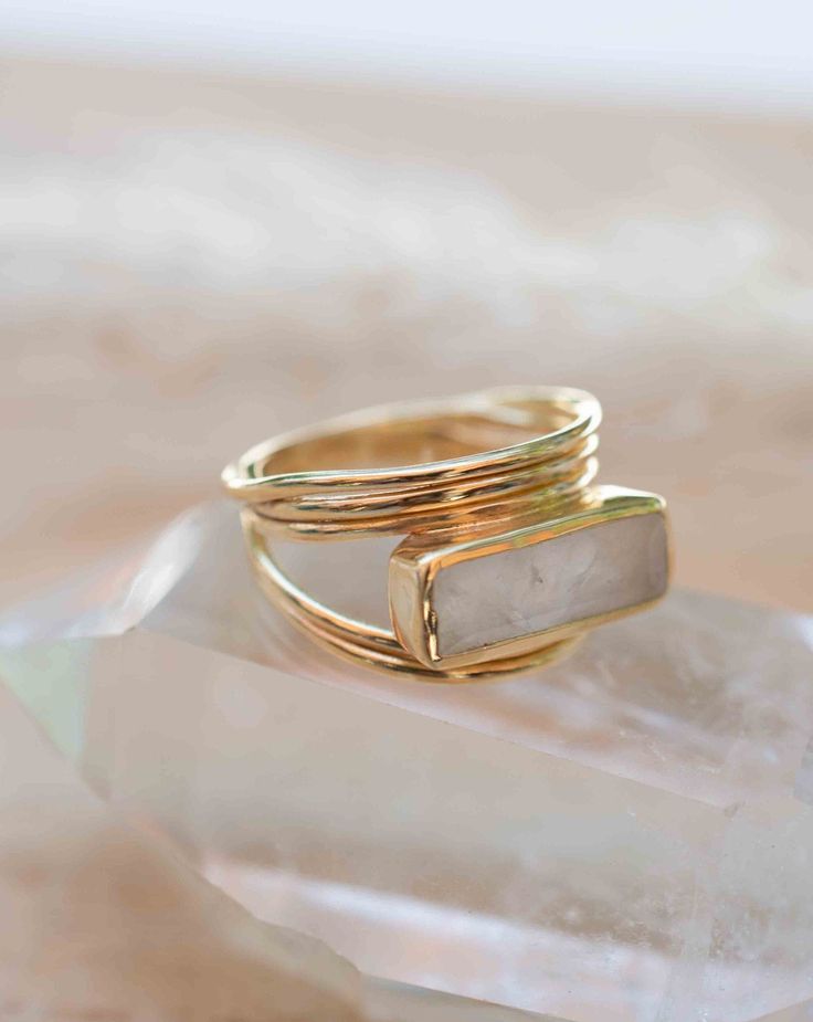 This listing is for the Moonstone (white) Ring ONLY. 》D E T A I L S《 ✦ M E T A L : 18k Gold Plated ✦ S T O N E : Moonstone ✦ B I R T H S T O N E : June 💎 Because of the name, this stone always had a strong connection with the magic of the moon. The moonstone is known as a protection for travelers, a gift of love & passion and a path to wisdom. ✧ Please note natural gemstones are unique and may vary in shape or color. ✧ ✦••✧••✦••✧••✦••✧••✦••✧••✦••✧••✦••✧••✦••✧••✦••✧••✦ 》✦ $•$•$ S A V E • B U Y • Everyday Gold Moonstone Rings, Modern Gold Moonstone Rings, White Stackable Moonstone Fine Jewelry Ring, Adjustable White Moonstone Stackable Ring, White Stackable Fine Jewelry Moonstone Ring, White Stackable Moonstone Ring In Fine Jewelry Style, White Moonstone Stackable Jewelry, White Stackable Moonstone Ring, Stackable White Moonstone Jewelry